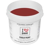 I LOVE CHALK PAINT Colore Rosso Ossido 4 Litri - Senza Carteggiare Colora Mobili, Pareti e Oggetti - Senza solventi e formaldeide - Inodore a base di acqua