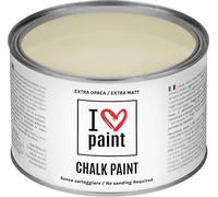I LOVE CHALK PAINT Colore Sabbia 375 ml - Senza Carteggiare Colora Mobili, Pareti e Oggetti - Senza solventi e formaldeide - Inodore a base di acqua