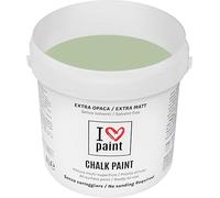 I LOVE CHALK PAINT Colore Salvia 4 Litri - Senza Carteggiare Colora Mobili, Pareti e Oggetti - Senza solventi e formaldeide - Inodore a base di acqua