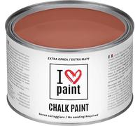 I LOVE CHALK PAINT Colore Terracotta 375 ml - Senza Carteggiare Colora Mobili, Pareti e Oggetti - Senza solventi e formaldeide - Inodore a base di acqua