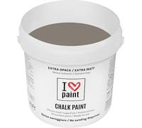 I LOVE CHALK PAINT Colore Tortora 4 Litri - Senza Carteggiare Colora Mobili, Pareti e Oggetti - Senza solventi e formaldeide - Inodore a base di acqua
