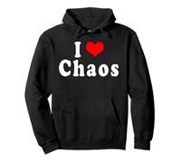 I Love Chaos Felpa con Cappuccio
