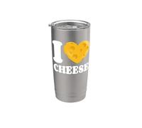 I Love Cheese Amo Il Formaggio Cuore Di Formaggio Emmentaler Bicchiere termico in acciaio inox doppia parete