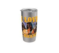 I Love Cheese Scheletro Divertente Meme Strano Bicchiere termico in acciaio inox doppia parete