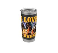 I Love Cheese Scheletro Divertente Meme Strano Bicchiere termico in acciaio inox doppia parete
