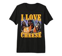 I Love Cheese Scheletro Divertente Meme Strano Maglietta Premium