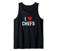 I Love Chefs - Cuore - Distressed - Cook Cooking Food Canotta