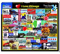 I Love Chicago 1000 Pezzi Puzzle Da Bianco Mountain 760mm x 610mm