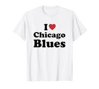 I Love Chicago Blues Maglietta