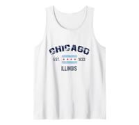 I Love Chicago, Chicago Graphic Design Tee, Chicago City Canotta