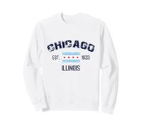 I Love Chicago, Chicago Graphic Design Tee, Chicago City Felpa