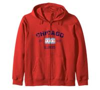 I Love Chicago, Chicago Graphic Design Tee, Chicago City Felpa con Cappuccio