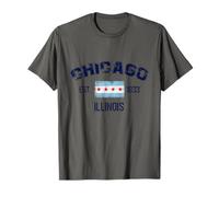 I Love Chicago, Chicago Graphic Design Tee, Chicago City Maglietta