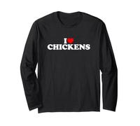 I Love Chickens Maglia a Manica