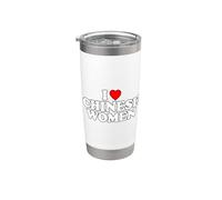 I Love Chinese Women Bicchiere termico in acciaio inox doppia parete