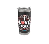 I Love Chocolate Dolce Dessert Bicchiere termico in acciaio inox doppia parete