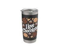 I Love Chocolate Dolci Biscotti E Caramelle Bicchiere termico in acciaio inox doppia parete