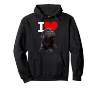 I Love Chocolate Lab Dog Brown Labrador Retriever Lover Felpa con Cappuccio