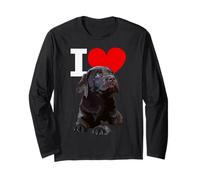 I Love Chocolate Lab Dog Brown Labrador Retriever Lover Maglia a Manica