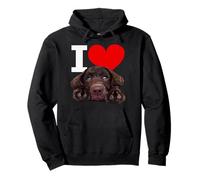 I Love Chocolate Lab - Labrador Retriever marrone Felpa con Cappuccio