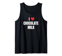 I Love Chocolate Milk Funny Beverage Lover Design Canotta