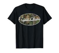 I Love Chubs Funny Cute Distressed Classic Camo Maglietta