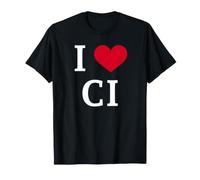 I Love Ci, I Heart Initials C.I. Maglietta