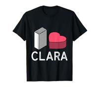 I Love Clara Nome Personalizzato Clara Maglietta