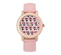 I Love Cock - Orologio da polso da donna, con cinturino in pelle, elegante, casual, con tre lancette