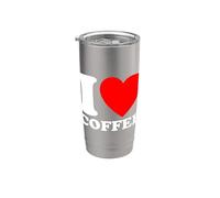 I Love Coffee Bicchiere termico in acciaio inox doppia parete