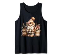 I Love Coffee Graphic For Garden Mom Floral Spring Gnome Canotta