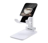 I Love Coffee - Supporto pieghevole per telefono cellulare, regolabile, con stampa, accessorio da viaggio, 16,5 x 8,9 x 6,3 cm