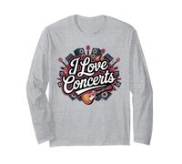 I Love Concerts Music Festival Concerto Maglia a Manica