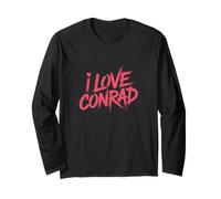 I Love Conrad Romantico Estate Uomo Donna Team Conrad Crush Maglia a Manica