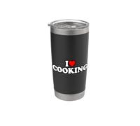 I Love Cooking Bicchiere termico in acciaio inox doppia parete