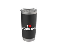 I Love Cooking Bicchiere termico in acciaio inox doppia parete