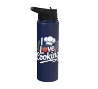 I Love Cooking Chef Hat - Frusta per pomodoro Stainless Steel Insulated Water Bottle
