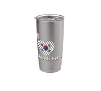 I Love Corea del Sud Bandiera Corea del Sud Cuore Corea Bicchiere termico in acciaio inox doppia parete