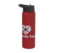 I Love Corea del Sud Bandiera Corea del Sud Cuore Corea Stainless Steel Insulated Water Bottle