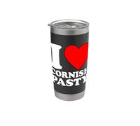 I Love Cornish Pasty Bicchiere termico in acciaio inox doppia parete