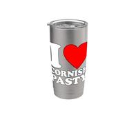I Love Cornish Pasty Bicchiere termico in acciaio inox doppia parete