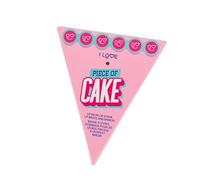 I Love Cosmetics Balsamo Piece of Cake da 10 ml e scrub labbra da 15 ml con applicatore e specchio a forma di cuore, set regalo per la cura delle labbra al profumo di frutti di bosco