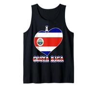I Love Costa Rica Proud Costa Rica Pride Bandiera Grafica Cuore Canotta