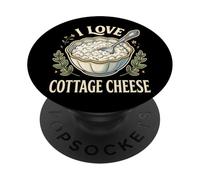 I Love Cottage Cheese PopSockets PopGrip Adesivo