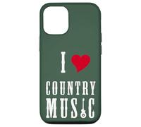 I Love Country Music Guitar Band Concert Heart Custodia per iPhone 12/12 Pro