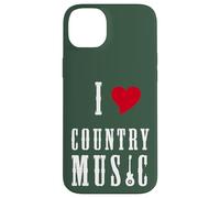 I Love Country Music Guitar Band Concert Heart Custodia per iPhone 14 Plus