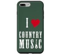 I Love Country Music Guitar Band Concert Heart Custodia per iPhone 7 Plus/8 Plus