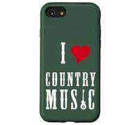 I Love Country Music Guitar Band Concert Heart Custodia per iPhone SE (2020) / 7 / 8