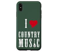 I Love Country Music Guitar Band Concert Heart Custodia per iPhone XS Max