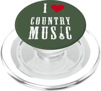 I Love Country Music Guitar Band Concert Heart PopSockets PopGrip per MagSafe
